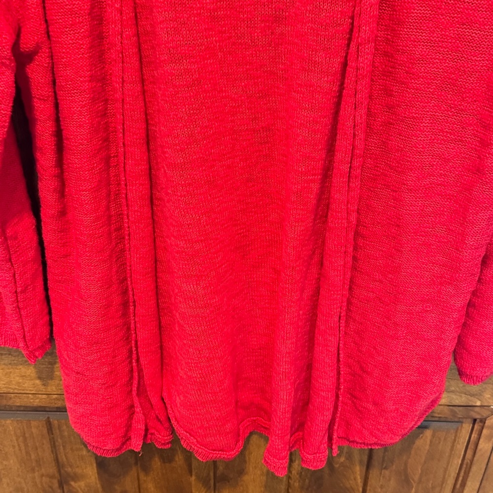 Old Navy Bright Red Open-Front Cardigan - Picture 4 of 6